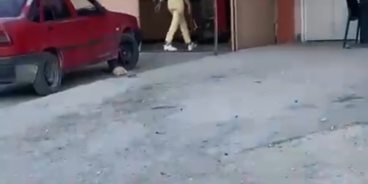 Çekiçli kadın öfkesini böyle kustu