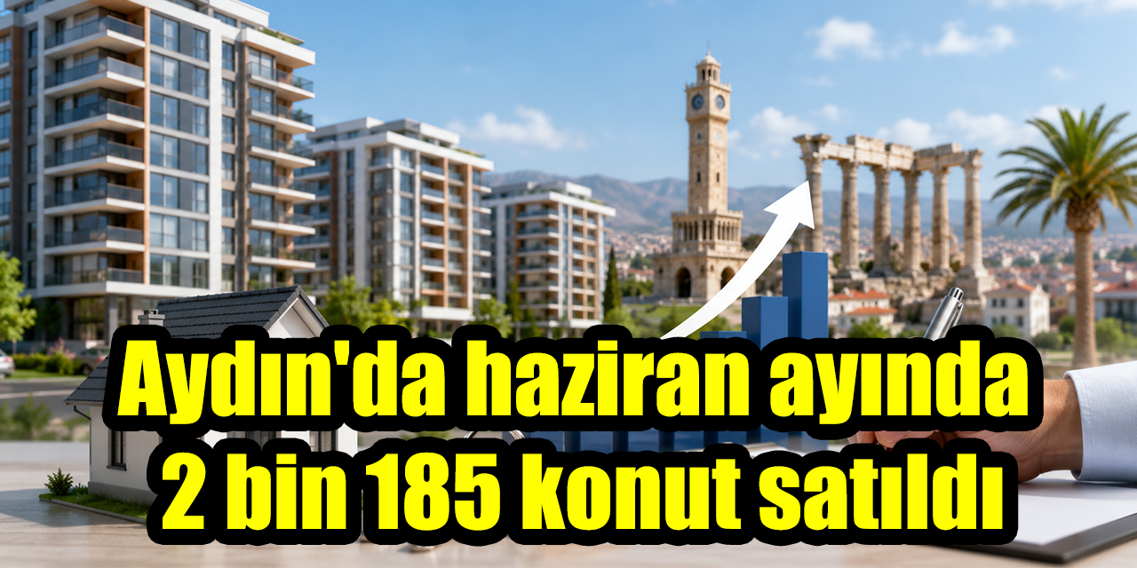 Aydın'da haziran ayında 2 bin 185 konut satıldı