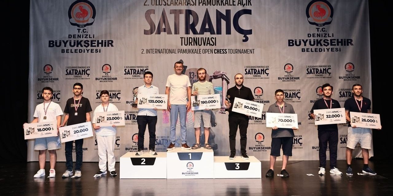 2. Uluslararası Pamukkale Açık Satranç Turnuvası şampiyonlarını buldu