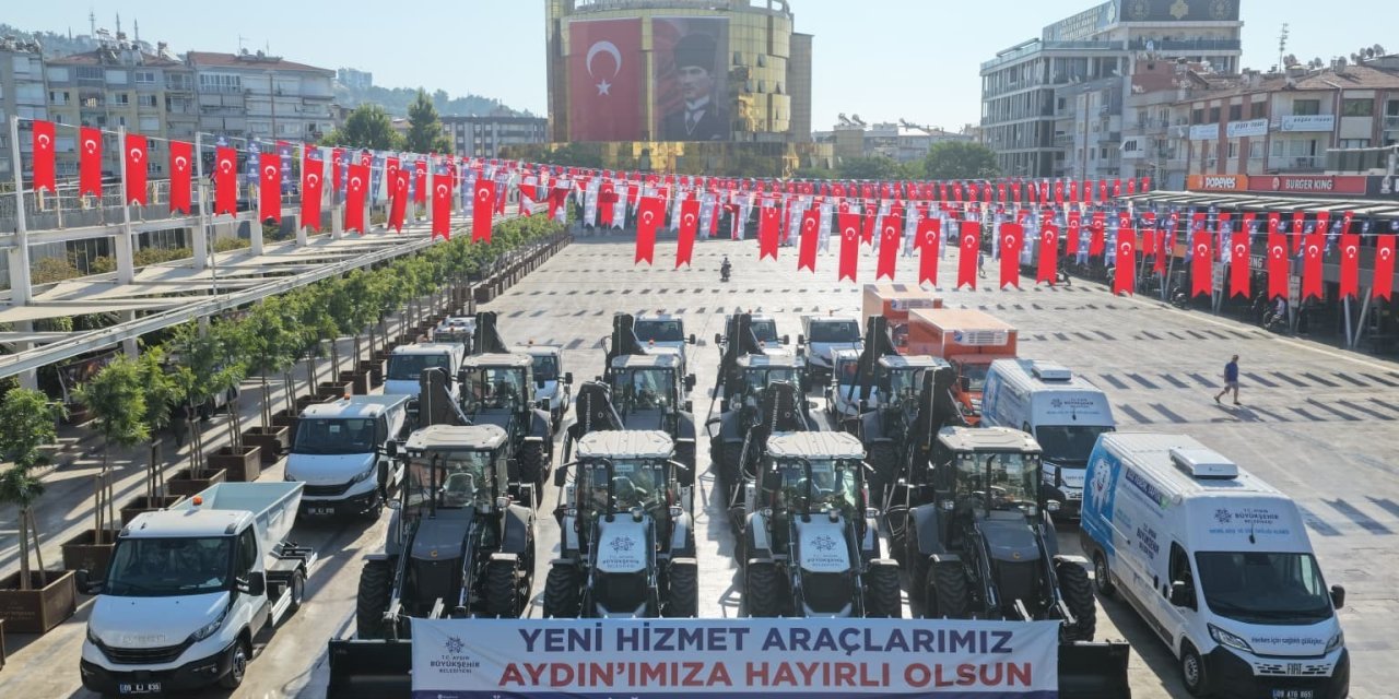 Aydın Büyükşehir Belediyesi filosuna 22 yeni araç takviyesi