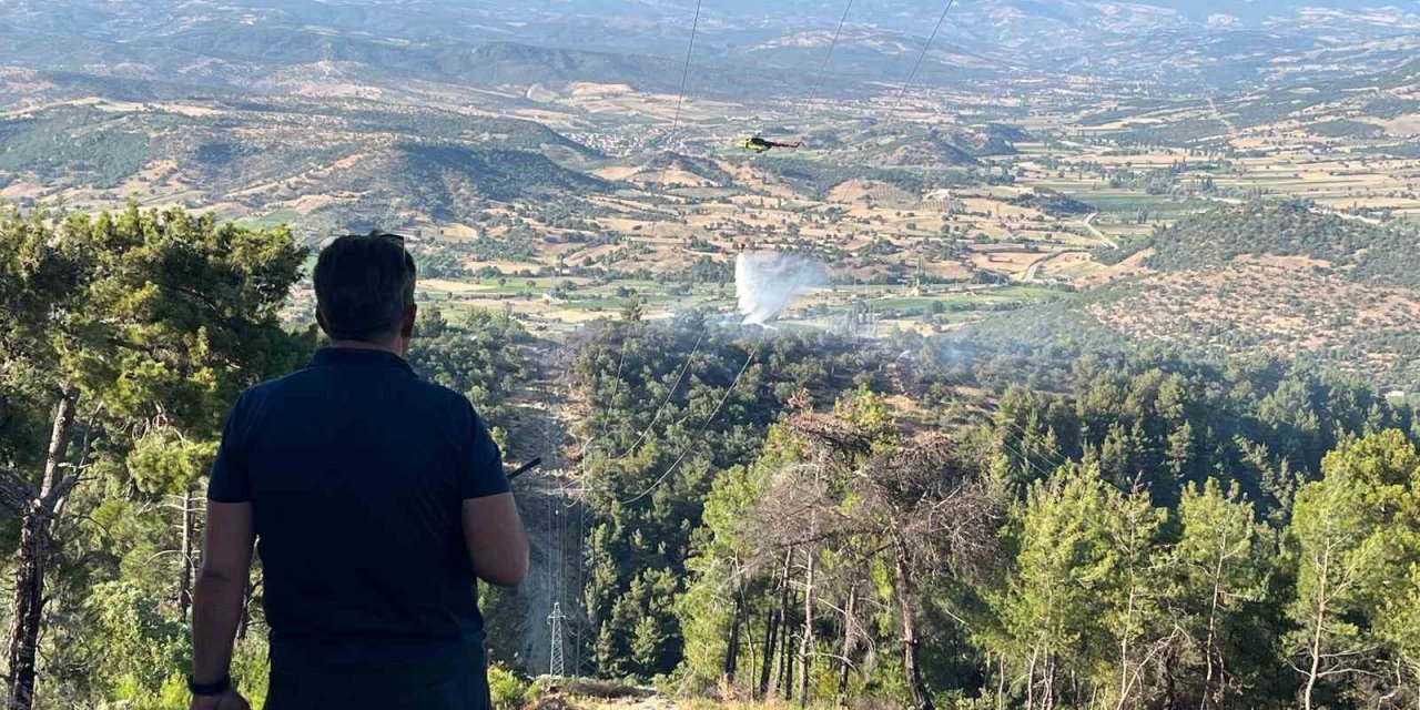 Manisa’da yangında 1.5 hektarlık kızılçam ormanı zarar gördü