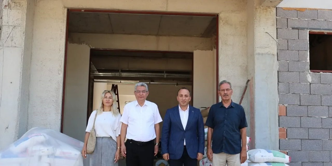 Çine’deki 71 yıllık okulun yerinde yeni eğitim yuvası yükseliyor