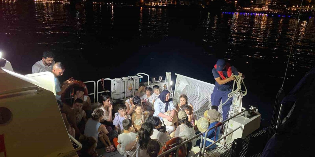 40 göçmen yakalandı; 2 gözaltı