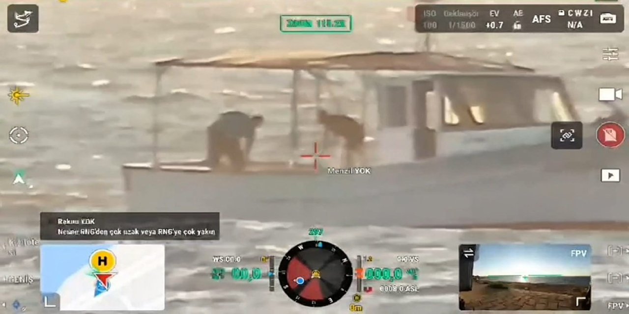 İzmir’de yasa dışı trol avcılığına dron’lu suçüstü