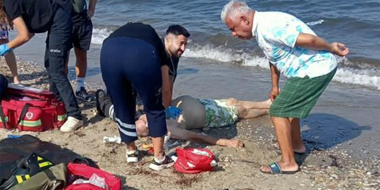 Kuşadası'nda denize giren emekli bankacı hayatını kaybetti