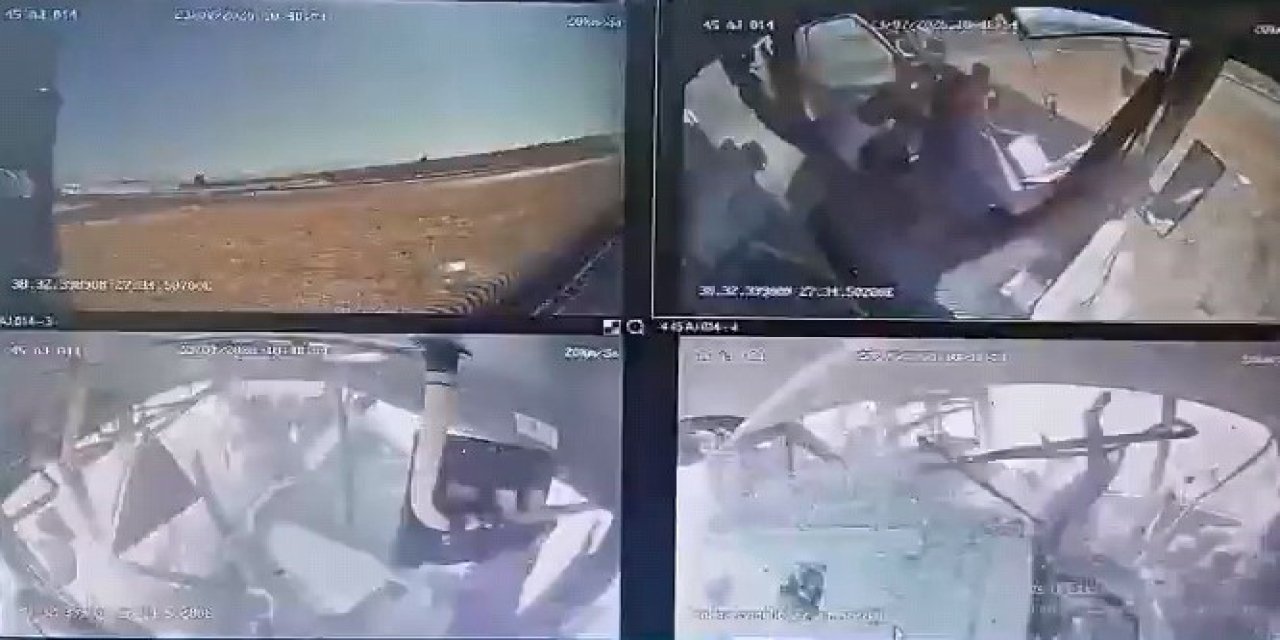 11 kişinin yaralandığı özel halk otobüsü kazasının görüntüleri ortaya çıktı