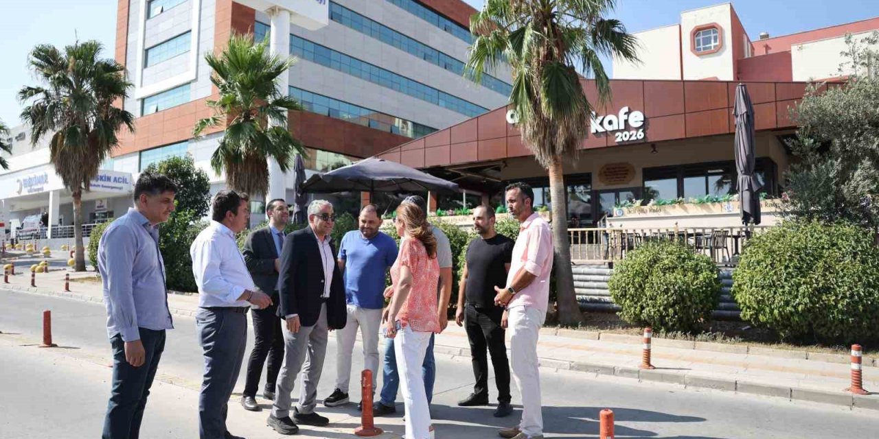 Rektör Kent, ADÜ Hastanesi’ndeki otopark çalışmalarını inceledi