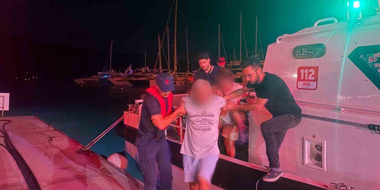 Özel teknede rahatsızlanan vatandaş için tıbbi tahliye