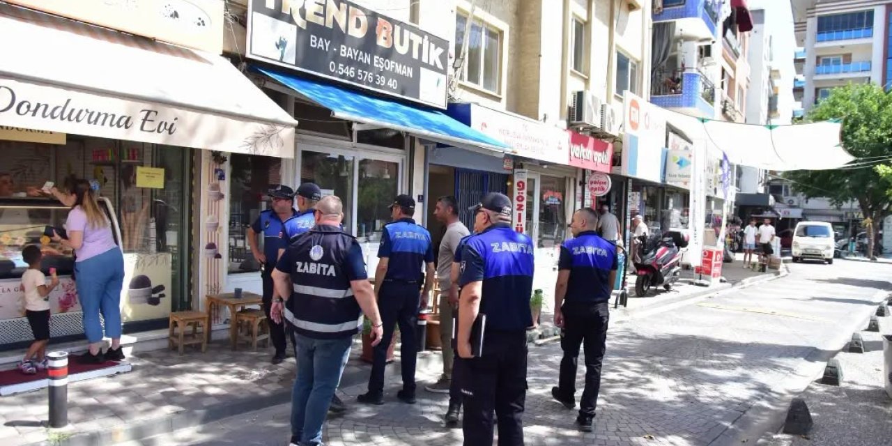 İncirliova’da kaldırım işgaline geçit yok