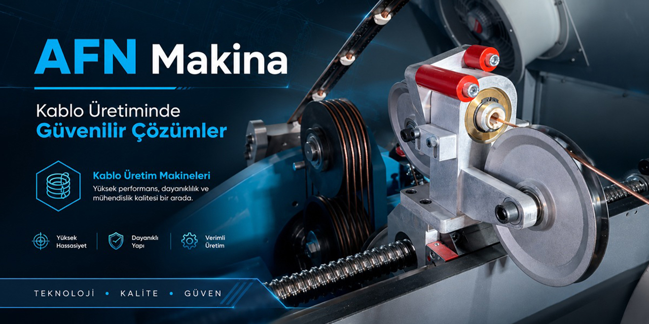 Denizli’den kablo sanayisine güçlü teknoloji: AFN Makine Buncher büküm hattı üretiyor