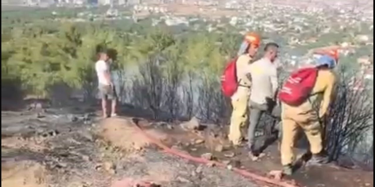 Başkarçı Dağı’nda çıkan orman yangını kısa sürede kontrol altına alındı
