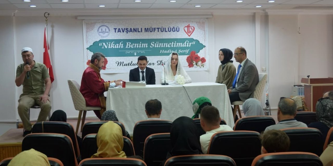"İki İnsan Bir Hayat" projesiyle Tavşanlı’da anlamlı nikâh
