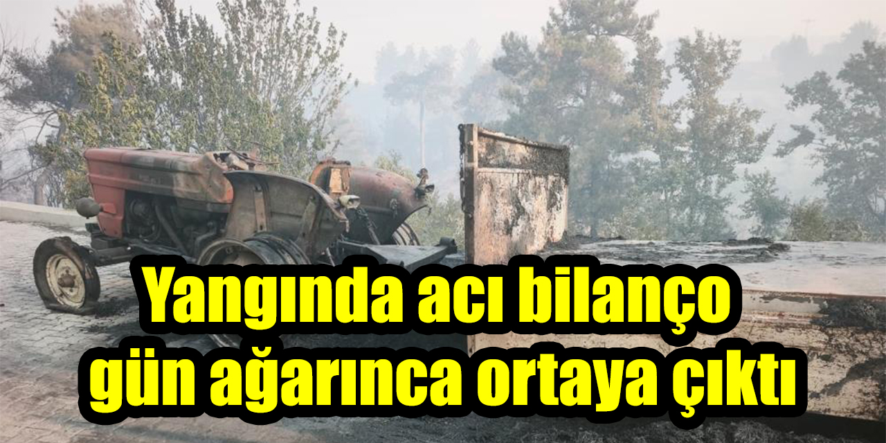 Yangında acı bilanço gün ağarınca ortaya çıktı