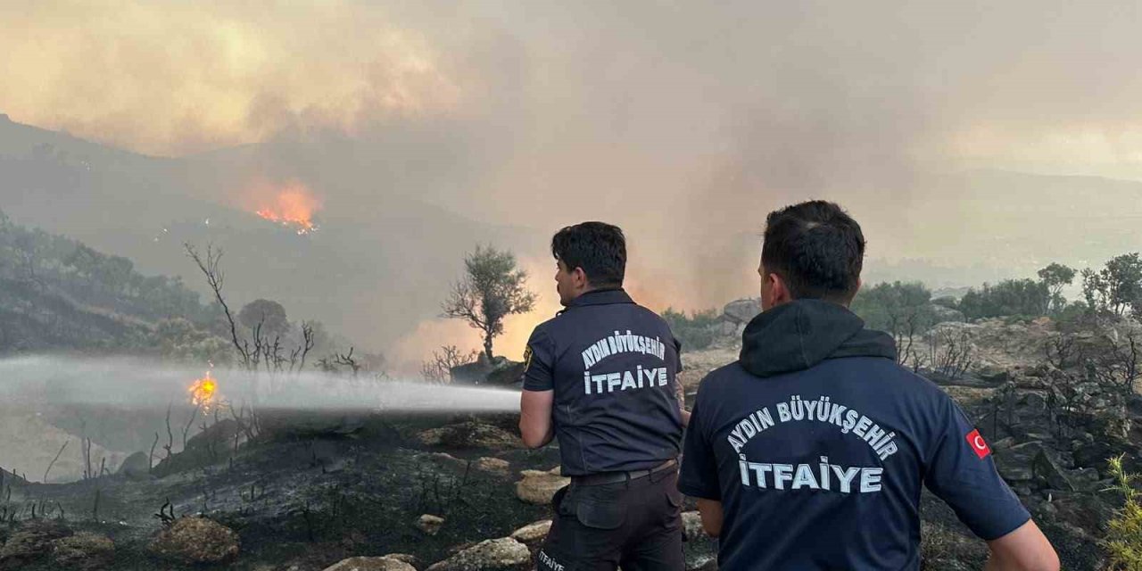 Aydın Büyükşehir itfaiyesi 1 haftada 446 yangına müdahale etti