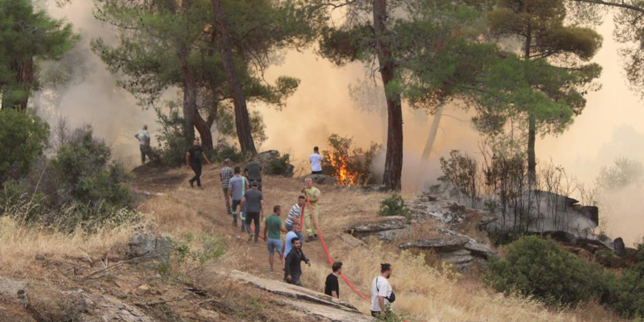 Çine'de alevlerle 20 saati aşan mücadele sürüyor