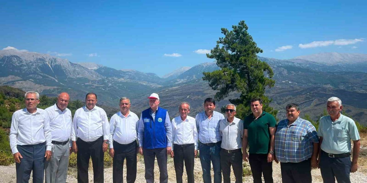 TZOB Genel Başkanı Bayraktar, Seydikemer’deki yangın bölgesinde incelemelerde bulundu