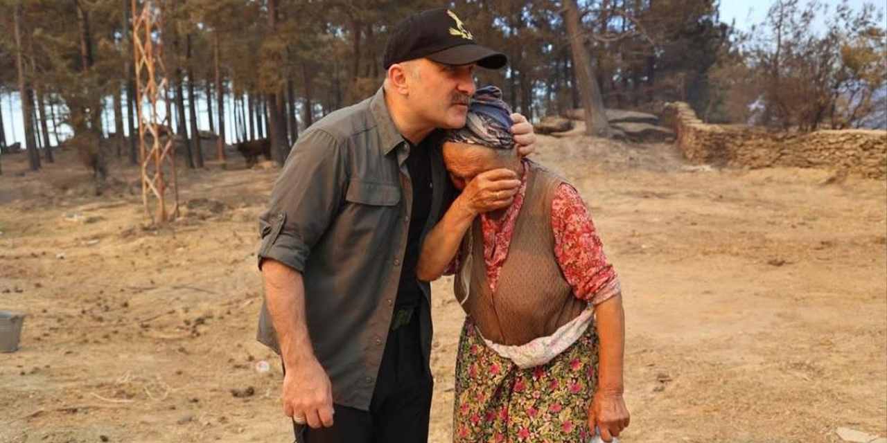 Vali Varol yangından etkilenen mahallelerde vatandaşlarla buluştu