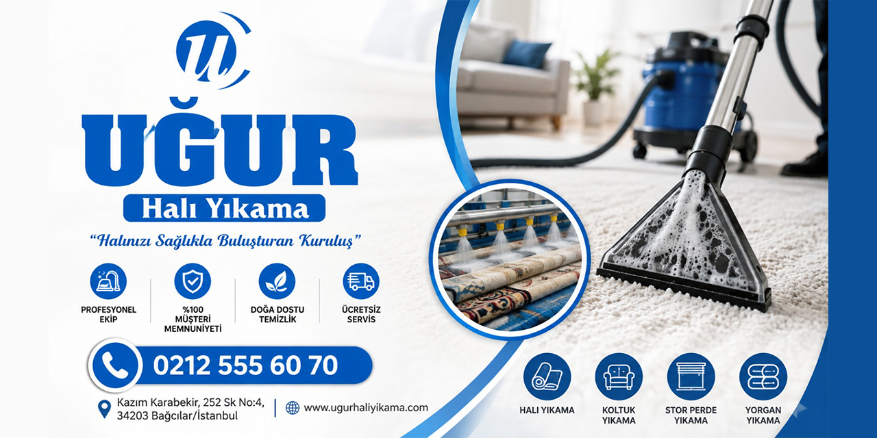 Uğur Halı Yıkama ile profesyonel ve hijyenik temizlik hizmeti