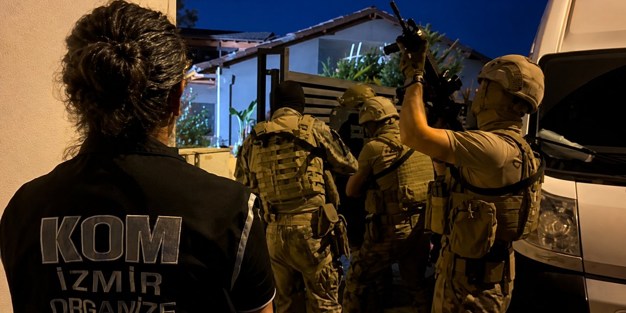 İzmir'de suç örgütüne dev operasyon: 36 gözaltı