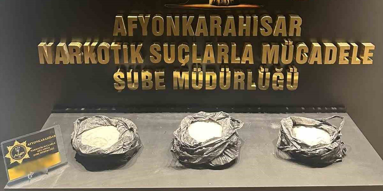 Afyonkarahisar’da 5 kilogram uyuşturucuyla yakalanan şahıs tutuklandı