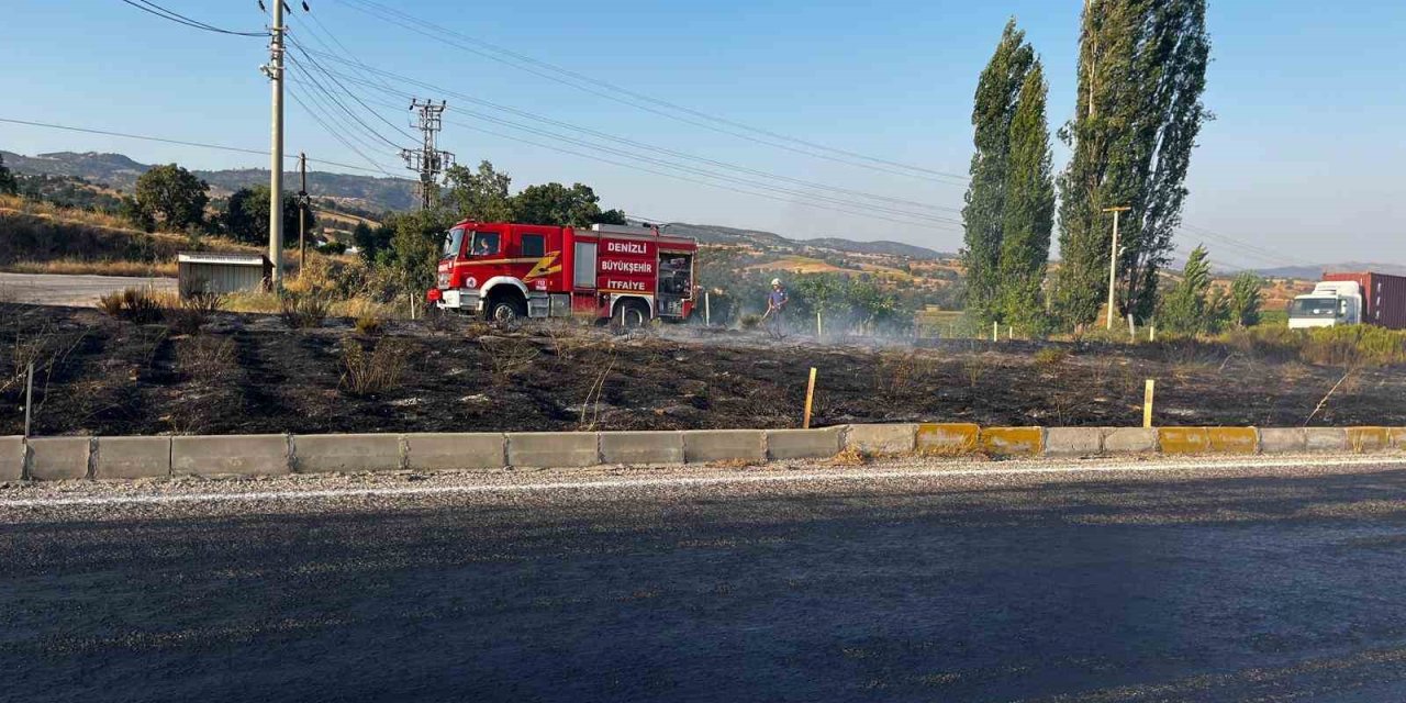 Refüjde çıkan yangın kısa sürede söndürüldü