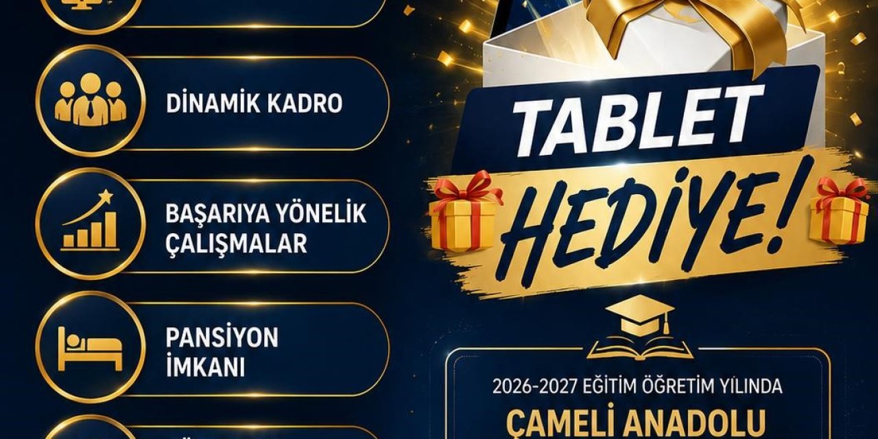 Çameli Anadolu İmam Hatip Lisesi, kayıt yaptıran öğrencilere tablet hediye ediyor