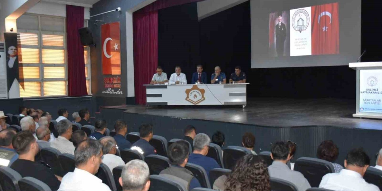 Salihli’de muhtarlara yangın riskine karşı kritik uyarılar