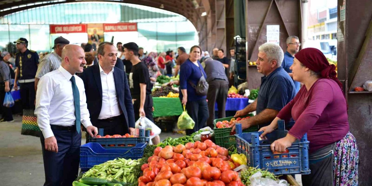 Aydın Valisi Osman Varol, Çine’de esnaf ve vatandaşlarla buluştu