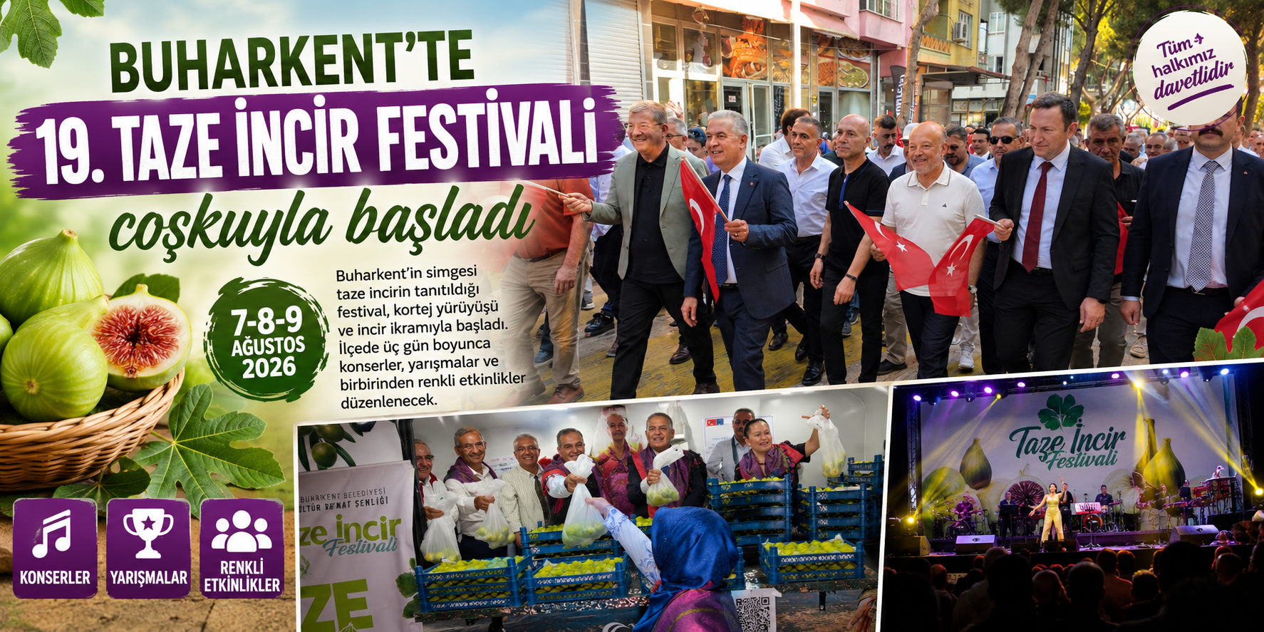Buharkent’te 19. Taze İncir Festivali coşkuyla başladı