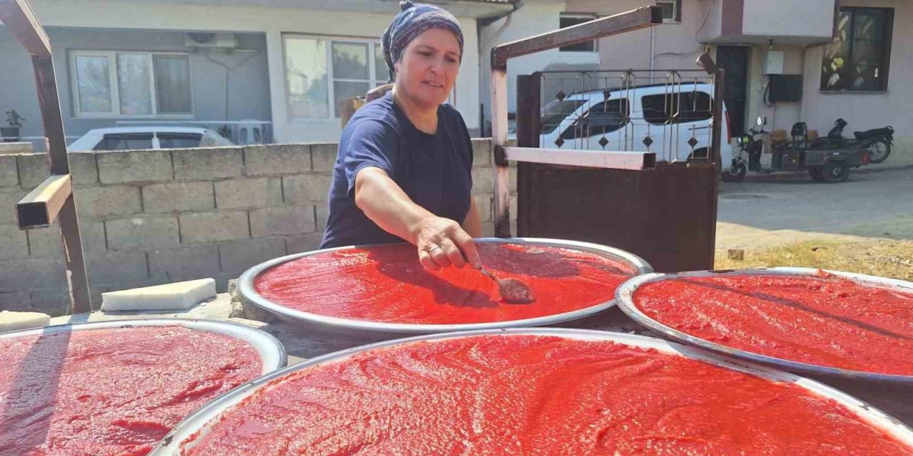 Sarıgöl’de kışlık salça hazırlıkları başladı