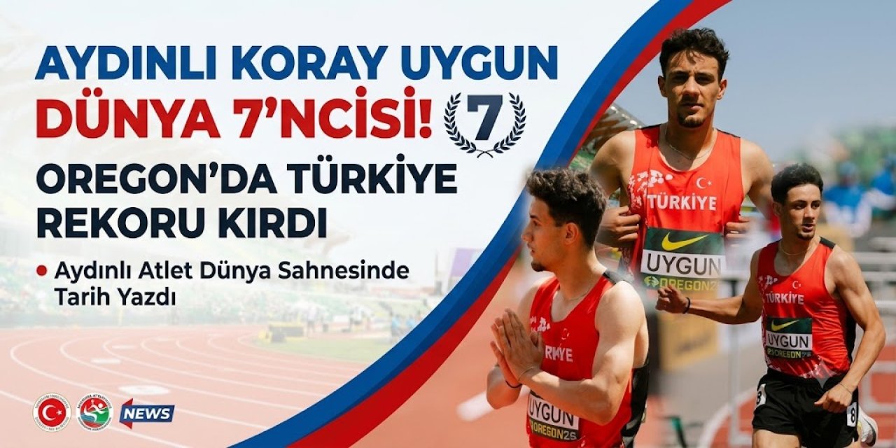 Aydınlı Koray Uygun dünya 7’ncisi! Oregon’da Türkiye rekoru kırdı