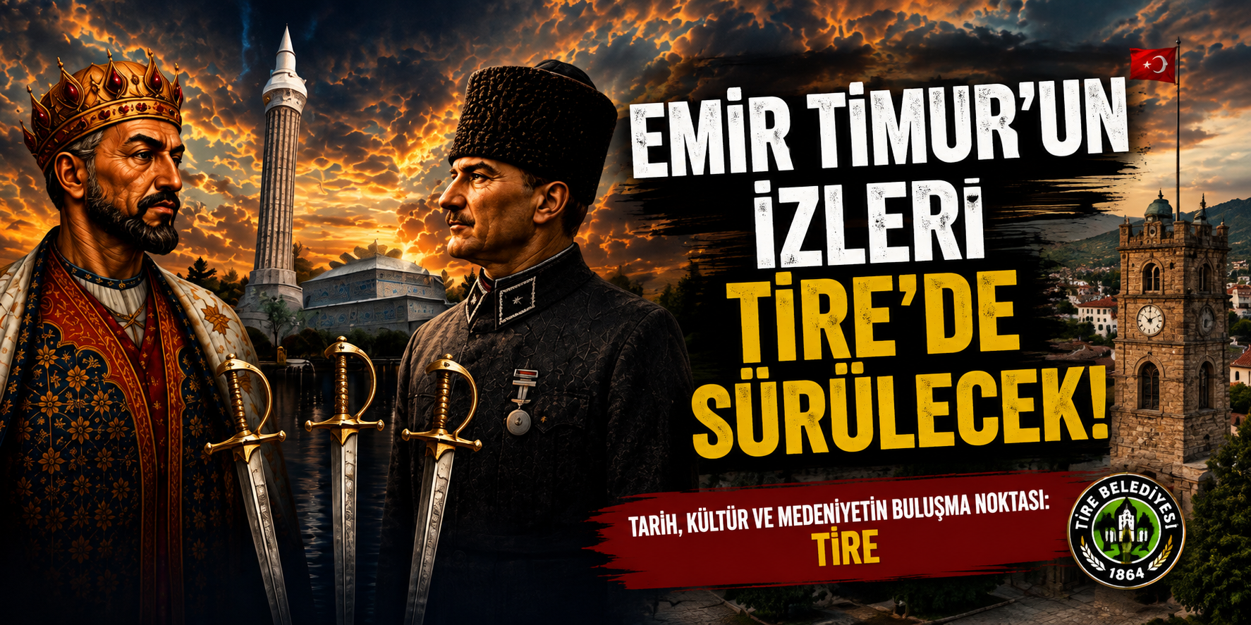 Emir Timur’un izleri Tire’de sürülecek! Tarihe ışık tutacak buluşma 27 Ağustos’ta