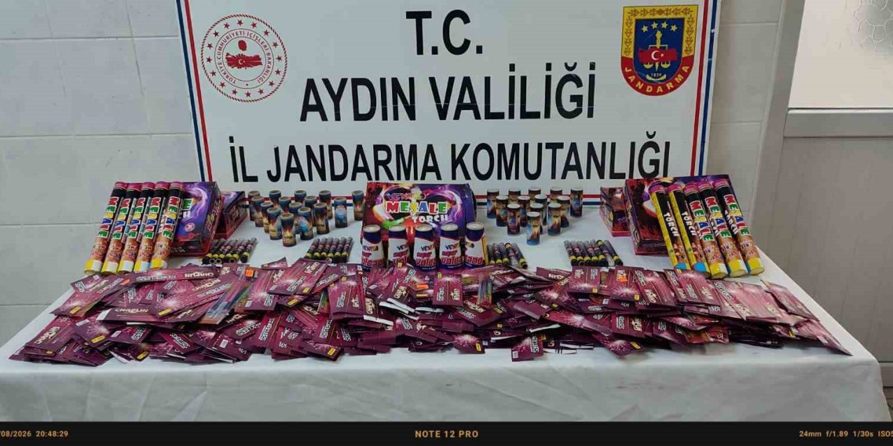 Didim’de işletmede 4 bin 630 adet yanıcı ve yakıcı madde ele geçirildi