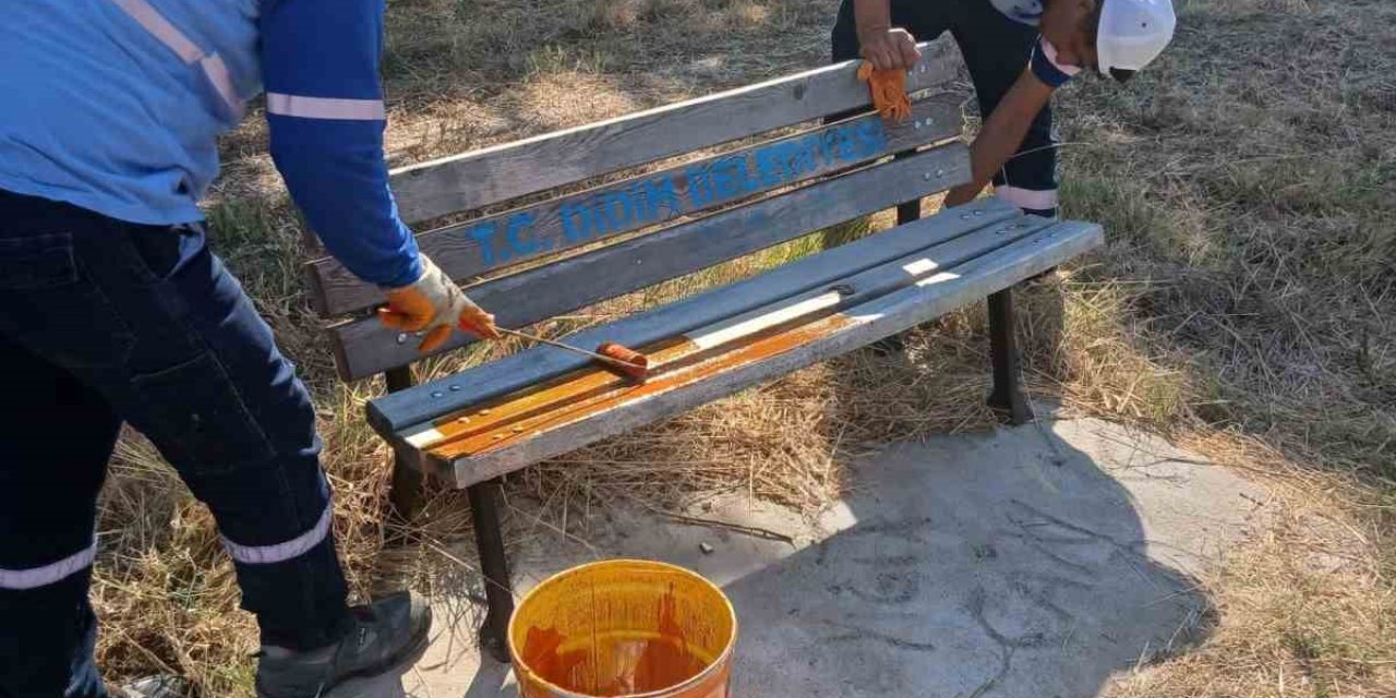 Didim’de park ve ortak kullanım alanlarında bakım seferberliği