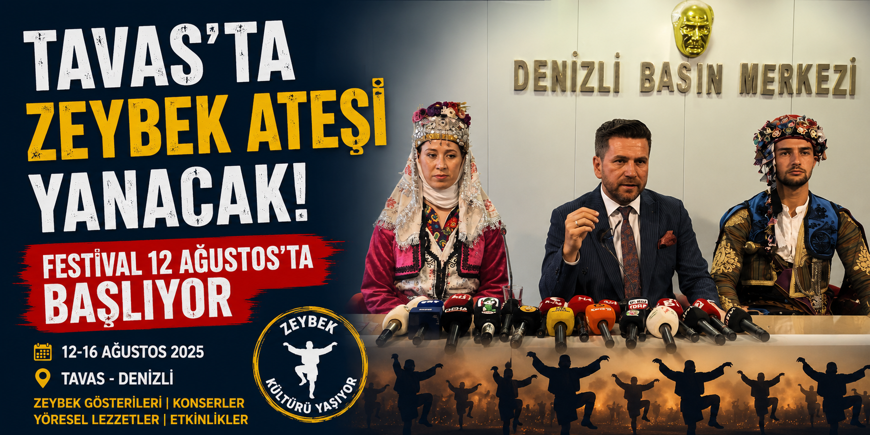 Tavas’ta Zeybek Ateşi yanacak! Festival 12 Ağustos’ta başlıyor