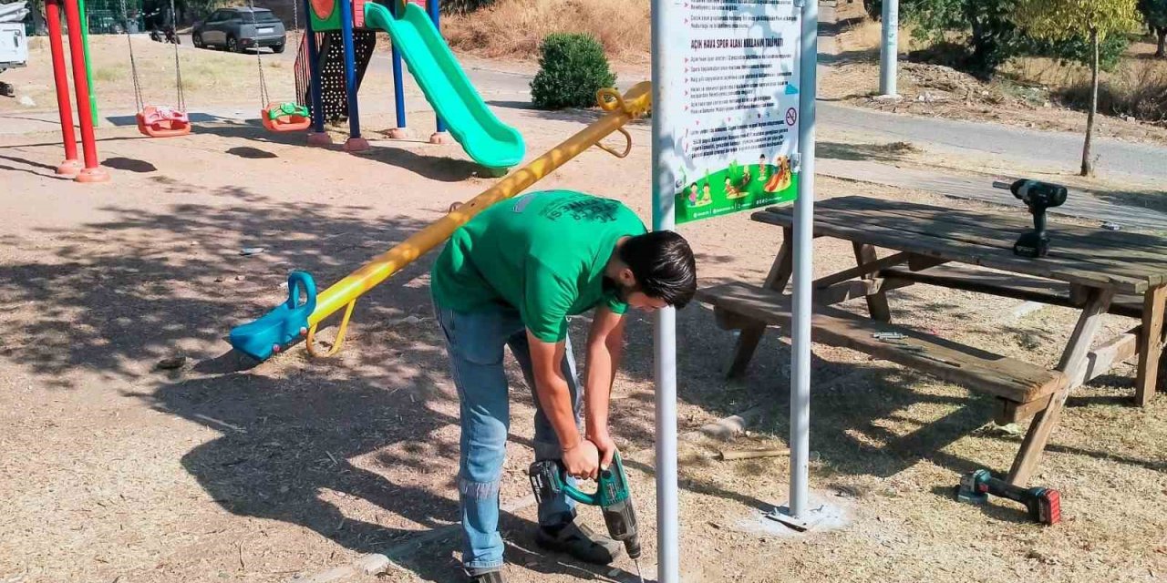 Efeler Belediyesi’nden çocuk parklarında güvenlik mesaisi