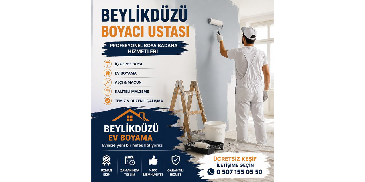 Beylikdüzü boyacı ustası ile temiz ve özenli boya badana hizmeti