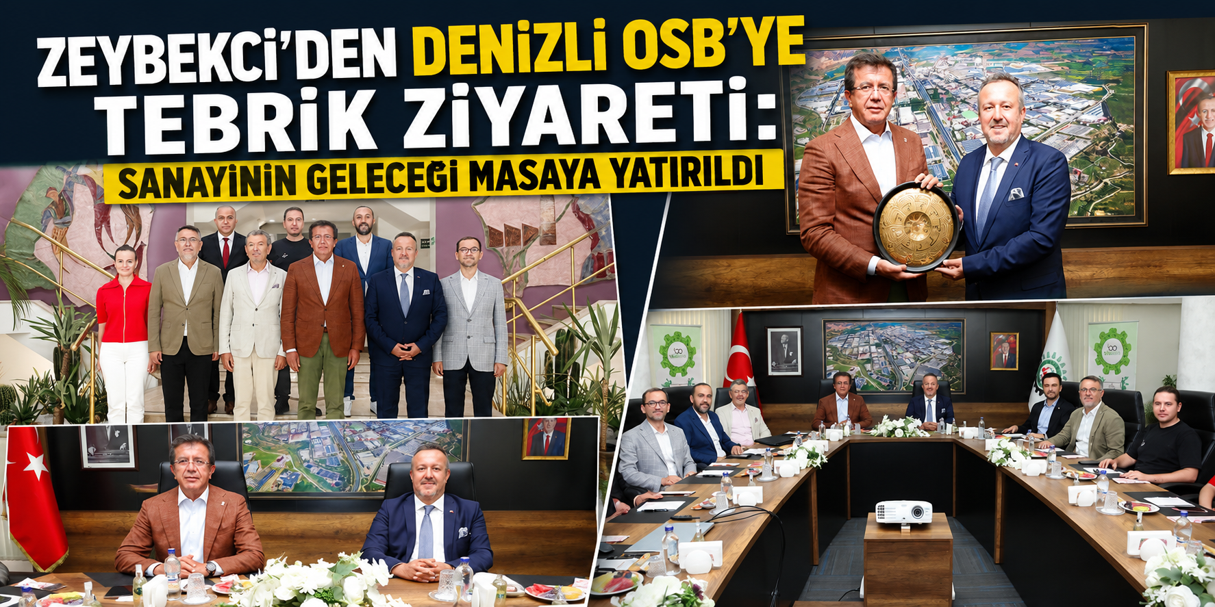 Zeybekci’den Denizli OSB’ye tebrik ziyareti: Sanayinin geleceği masaya yatırıldı