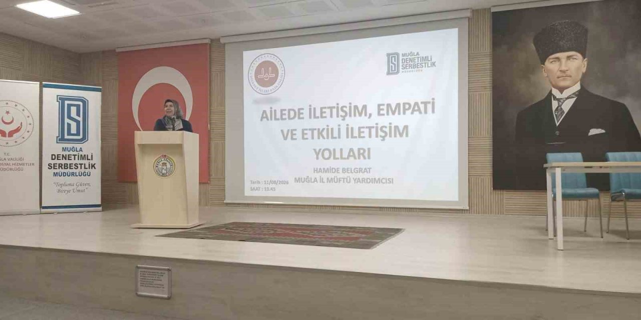 Muğla’da yükümlülere ’ailede iletişim ve empati’ konferansı