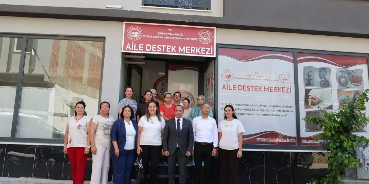 Çine Kaymakamı Erdoğan, ADEM kursiyerleriyle bir araya geldi