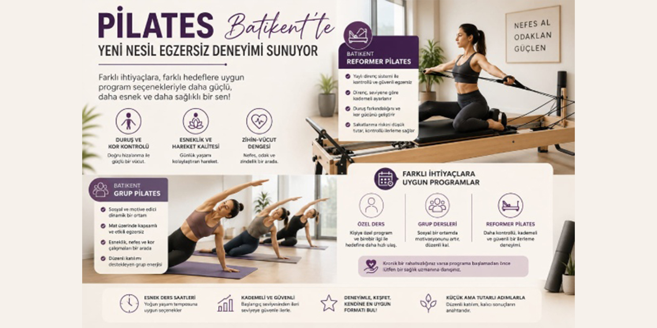 Pilates Batıkent’te yeni nesil egzersiz deneyimi sunuyor