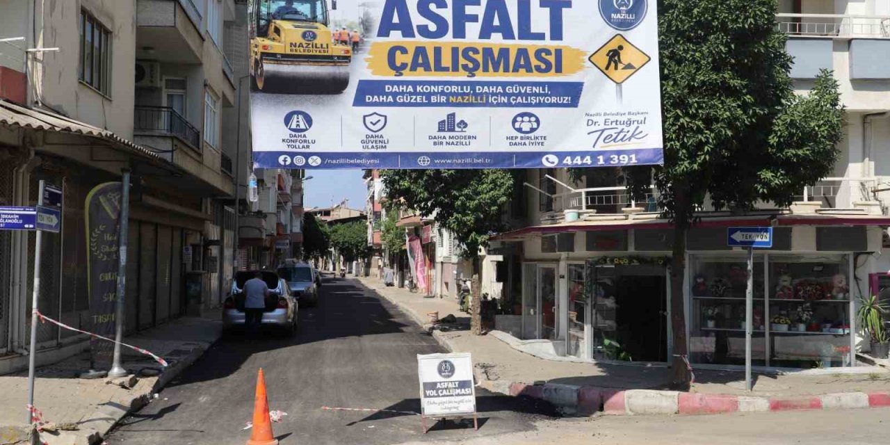 Nazilli Belediyesi ilçedeki yol çalışmalarını sürdürüyor