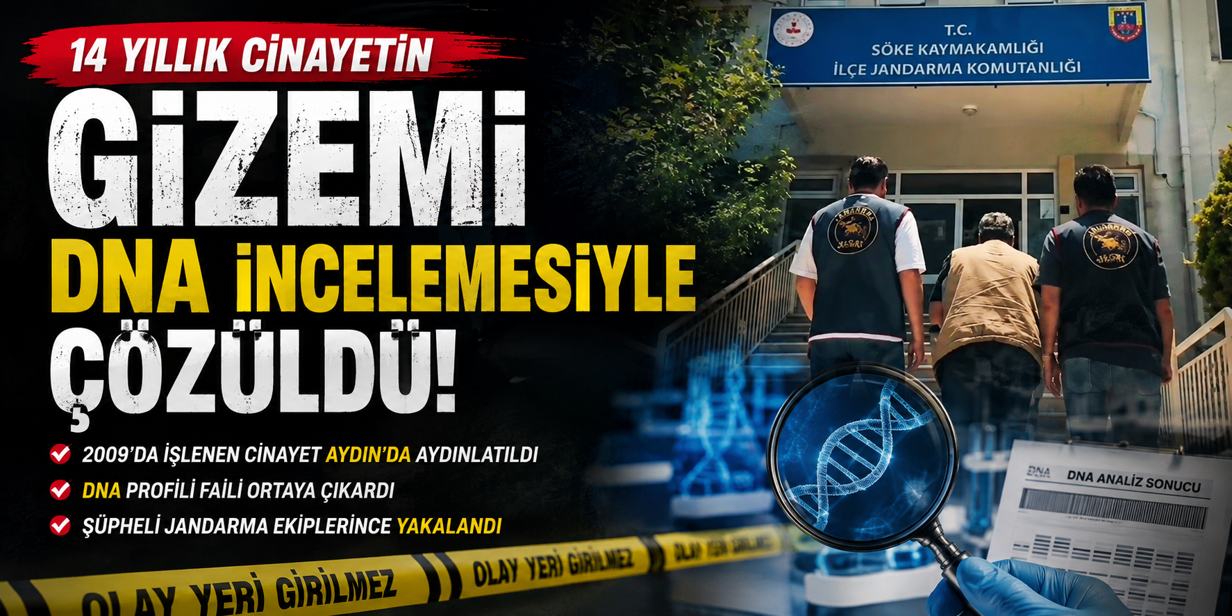 14 yıllık cinayetin gizemi DNA incelemesiyle çözüldü
