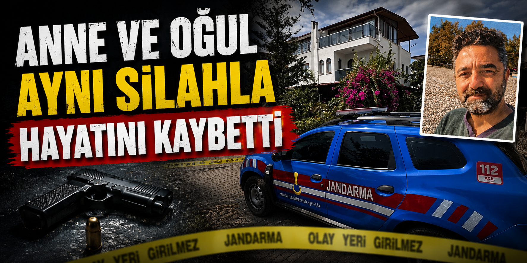 Anne ve oğul aynı silahla hayatını kaybetti