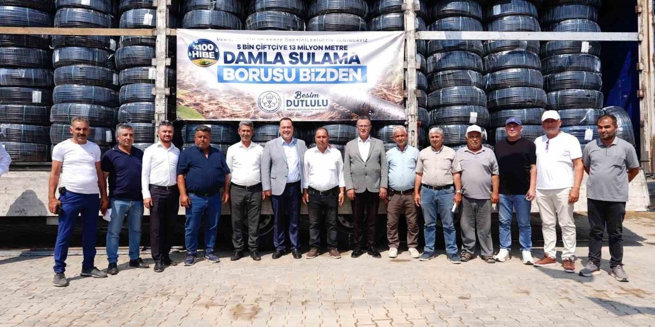 Manisa Büyükşehir’den Alaşehir’e 13,2 milyon TL’lik damla sulama desteği