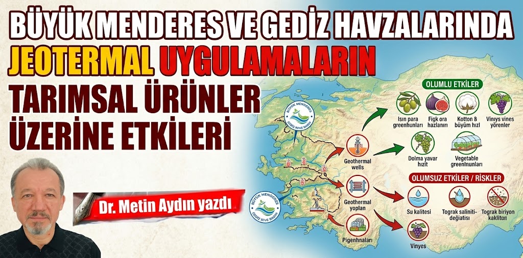 Büyük Menderes ve Gediz havzalarında jeotermal uygulamaların tarımsal ürünler üzerine etkileri