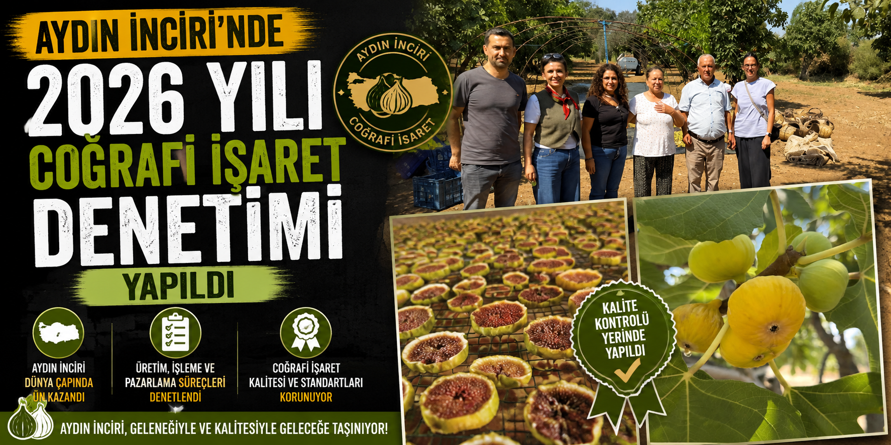 Aydın İnciri’nde 2026 yılı coğrafi işaret denetimi yapıldı