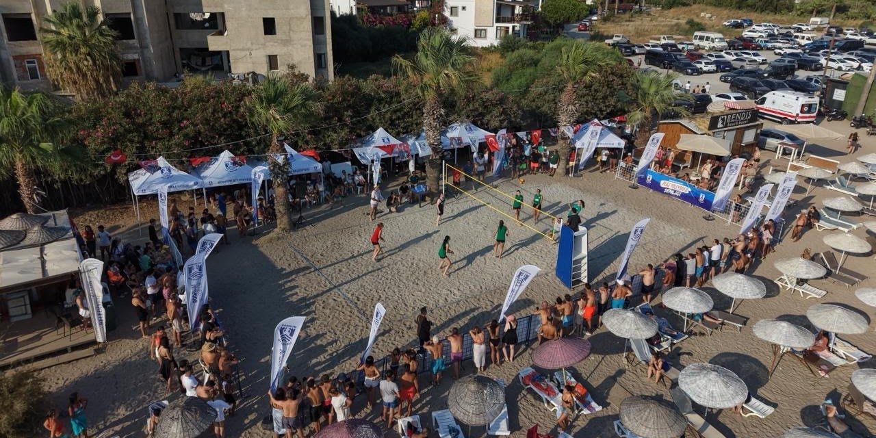 Bodrum’da plaj voleybolu heyecanı