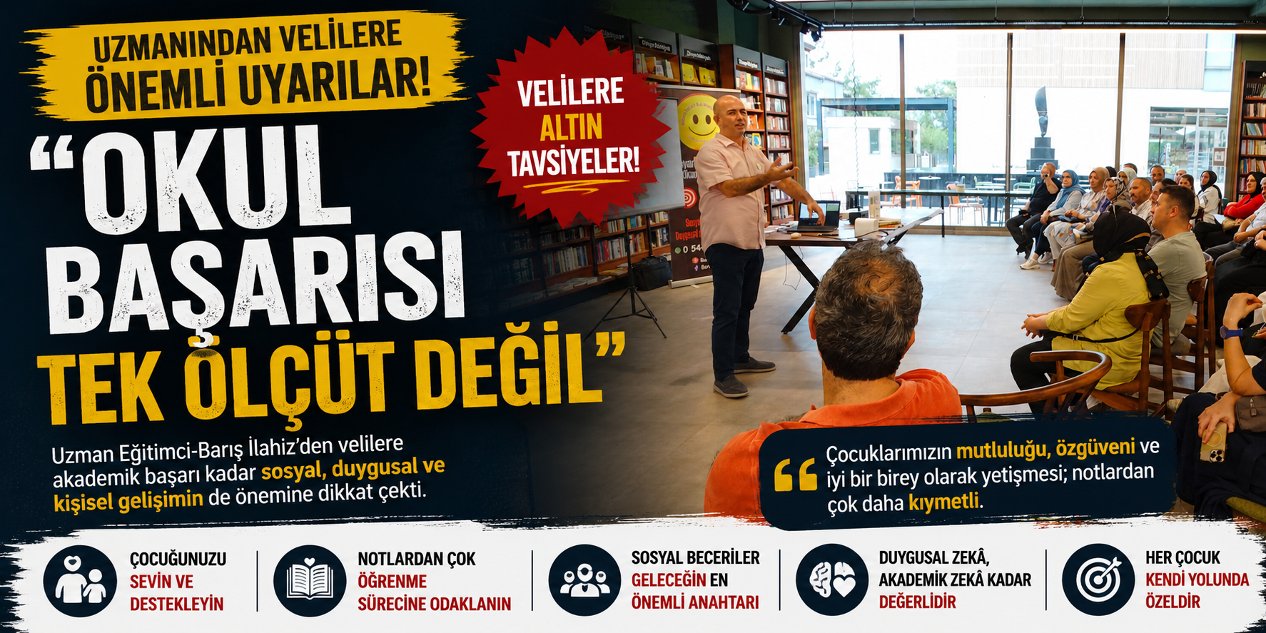 Uzmanından velilere önemli uyarılar! “Okul başarısı tek ölçüt değil”