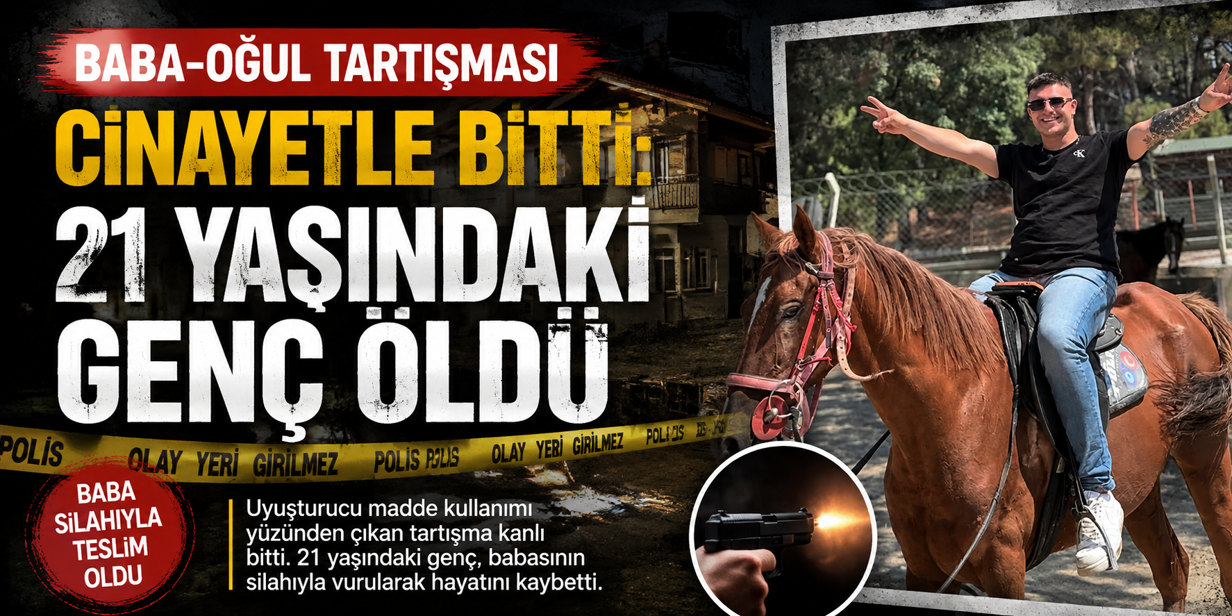 Baba-oğul tartışması cinayetle bitti: 21 yaşındaki genç öldü